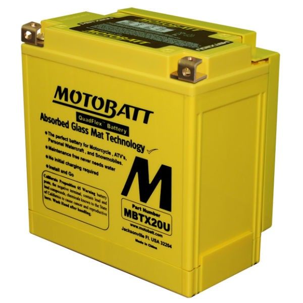 Motobatt MBTX20U - CTX20, CB16B, CB16CLB image 0