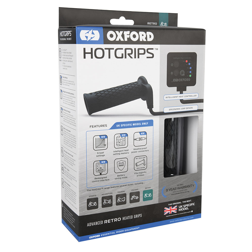 Oxford Hotgrips Advanced Retro EL693UK image 0