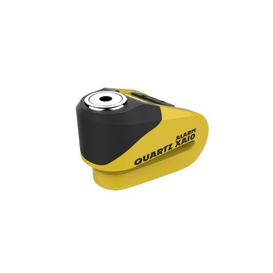 Oxford Quartz Alarm XA10 disc lock 10mm Yellow/Black LK272 image 0