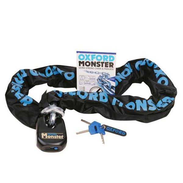 Oxford Monster Chain and Lock 1.2m OF801 image 0