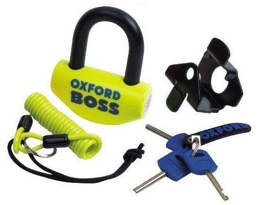 Oxford Boss disc lock yellow OF39 image 0