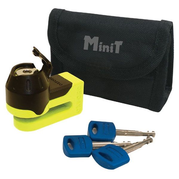 Oxford Mini T disc lock yellow OF49 image 0