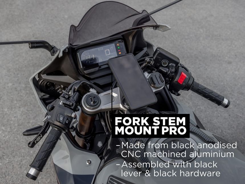 QuadLock Motorcycle Fork Stem Mount Pro image 1