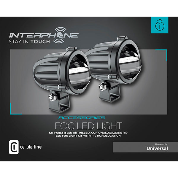 Interphone 10W Fog/Aux LED Light Set image 1