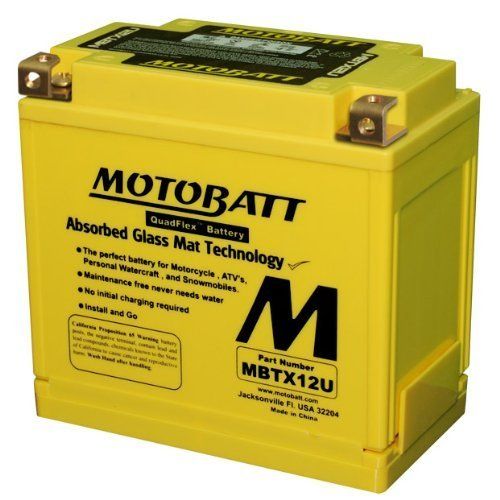 Motobatt MBTX12U - CTX12BS, CTX14BS, 14HBS, 14LBS image 0