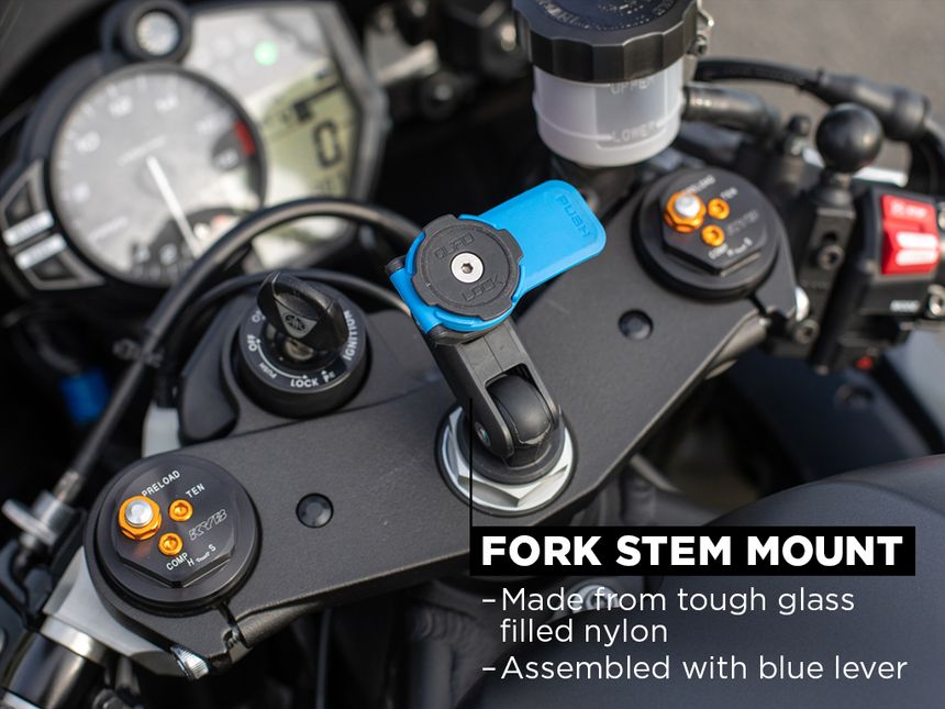 QuadLock Motorcycle Fork Stem Mount image 1
