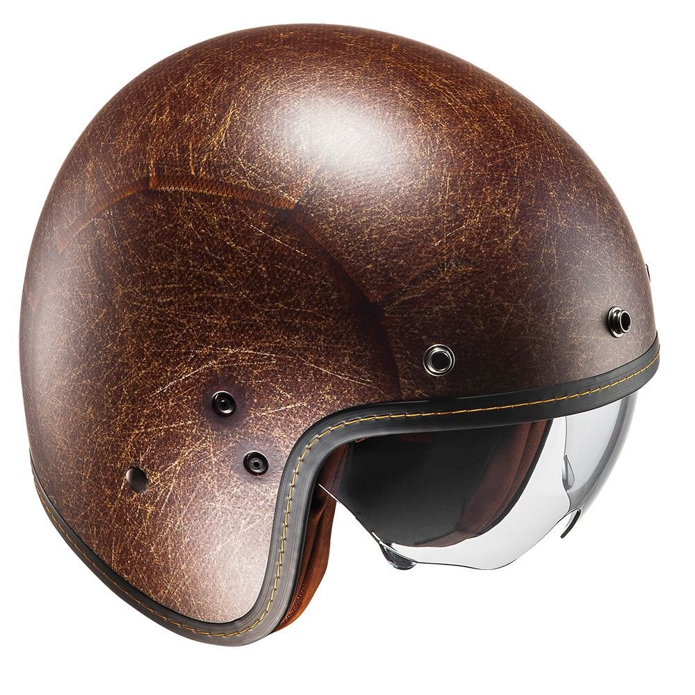 HJC FG-70s Openface Helmets Vintage Flat Brown image 1