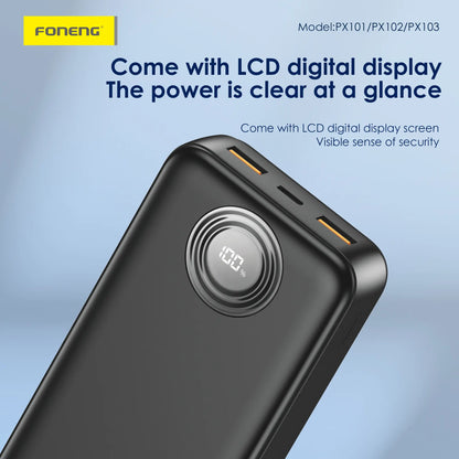 PX101 10000mAh Power Bank (22.5W & 3 Outputs)