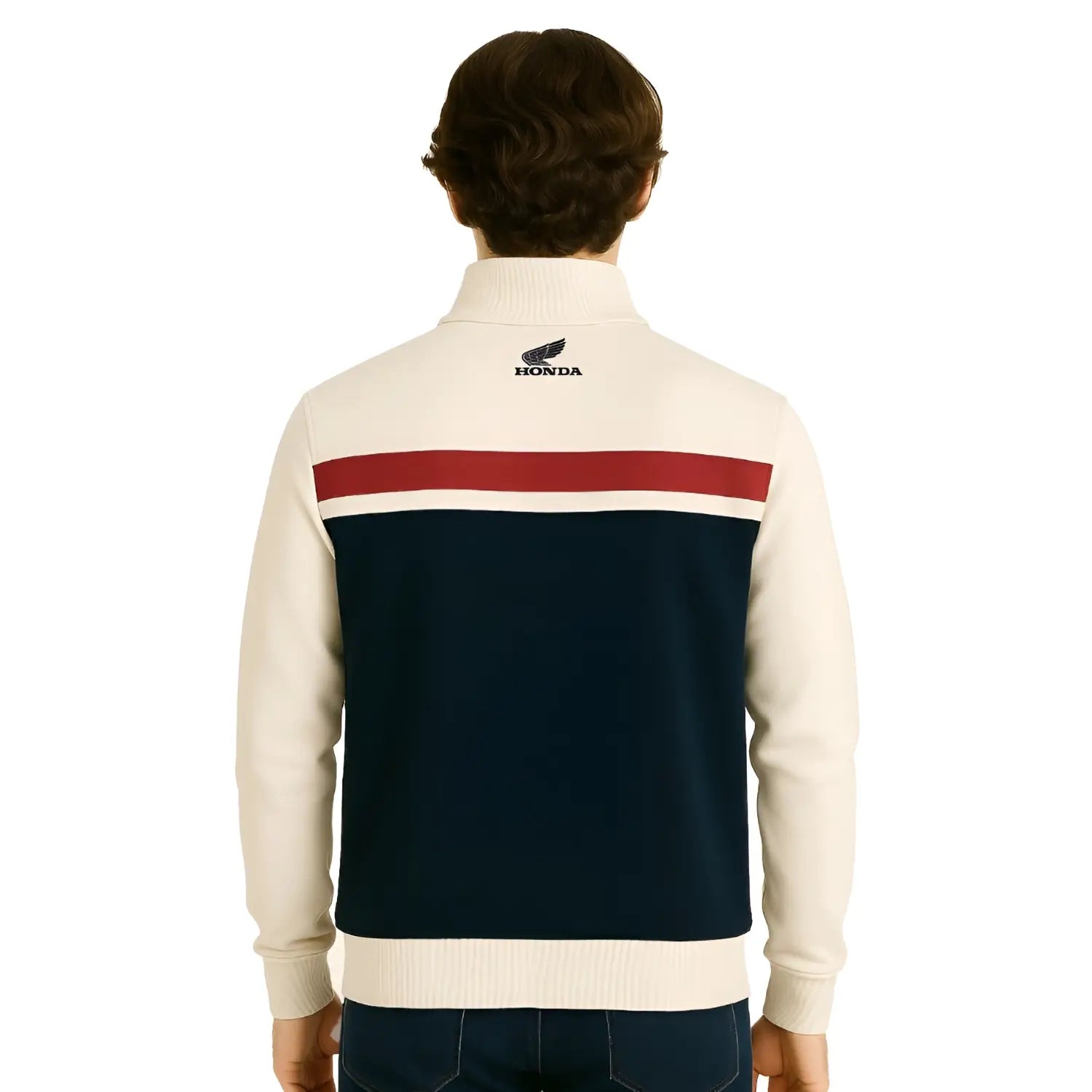 HONDA HTG 1/4 ZIP TRICOLOUR HOODIE
