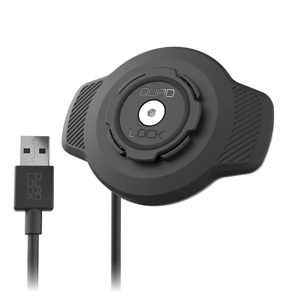 QuadLock Weatherproof Wireless Charging Head USB