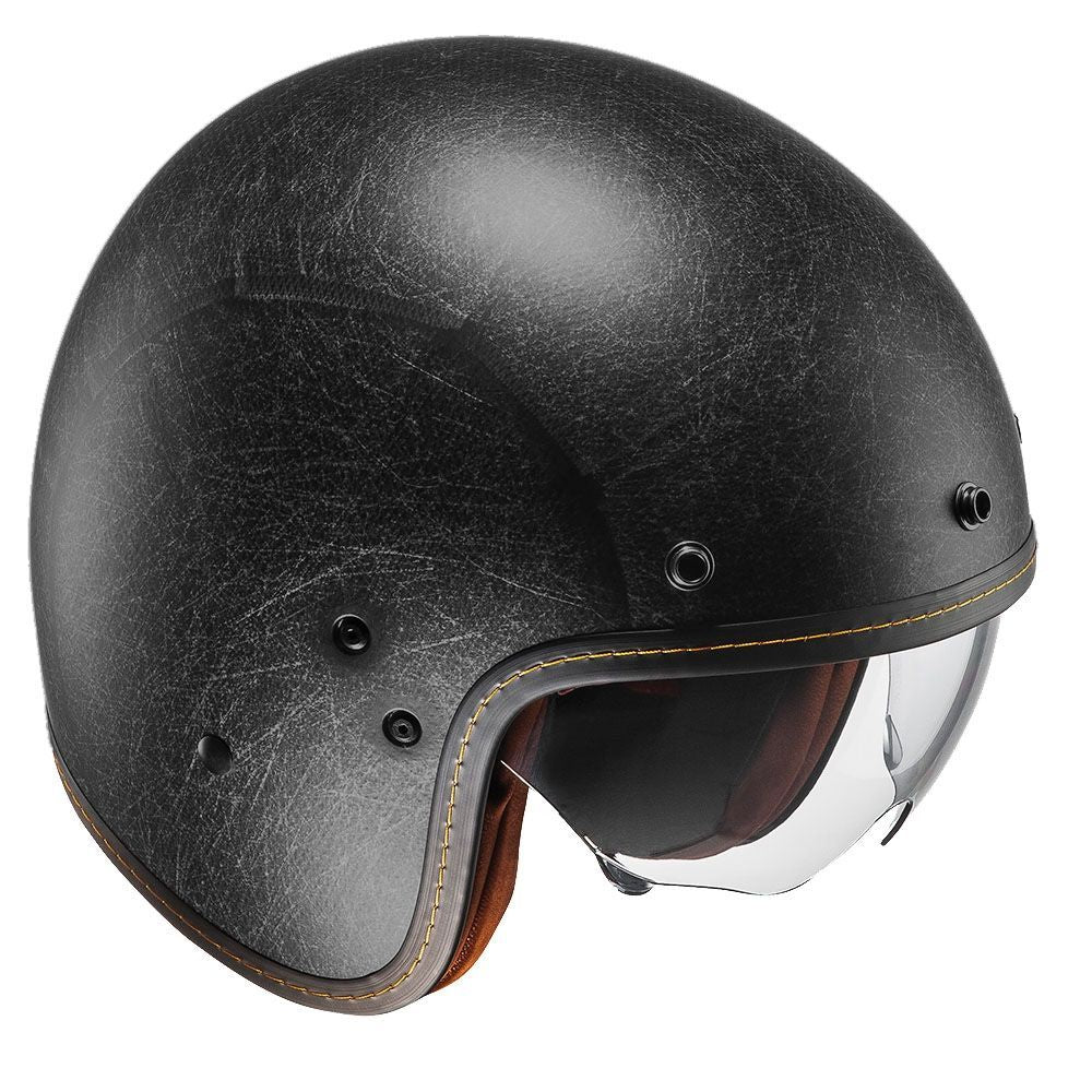 HJC FG-70s Openface Helmets Vintage Flat Black image 1