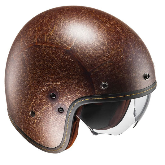 HJC FG-70s Openface Helmets Vintage Flat Brown image 0